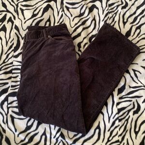 Black corduroy pants